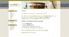 Desktop Screenshot of leeghof.be